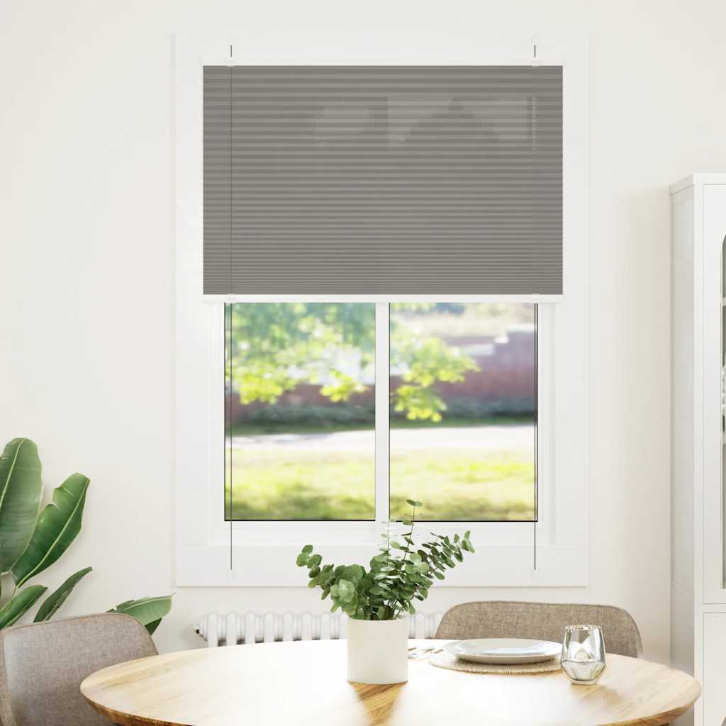 vidaXL Roleta plisowana antracytowa 90x100 cm Szerokość tkaniny 89,4cm