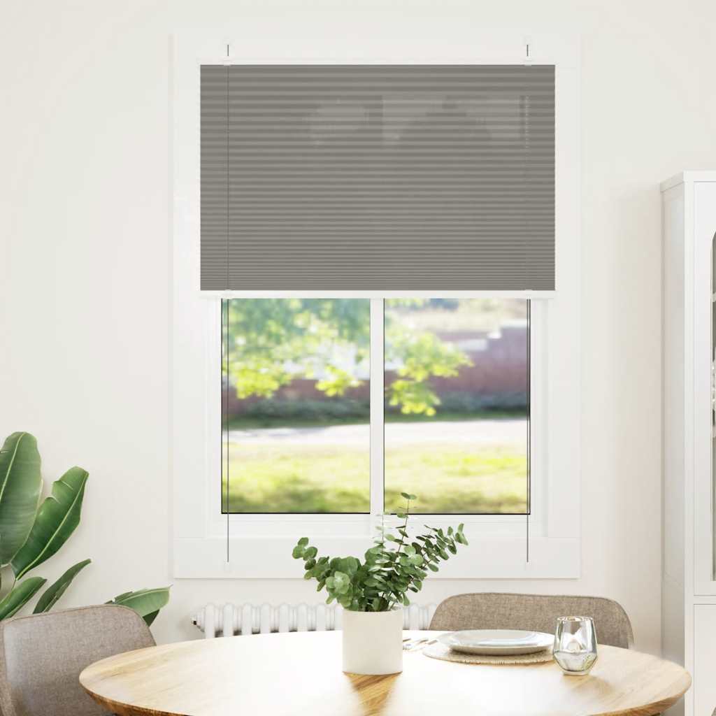 vidaXL Roleta plisowana antracytowa 95x100 cm Szerokość tkaniny 94,4cm