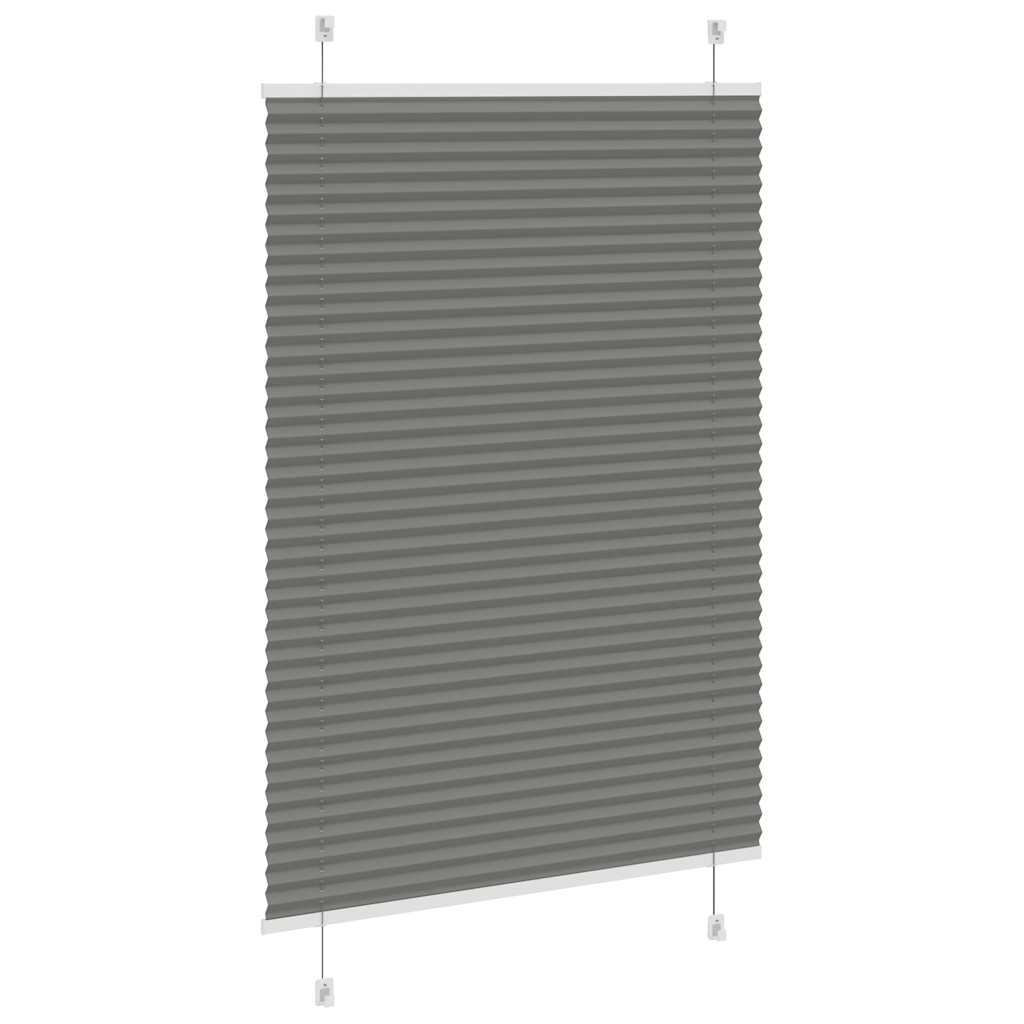vidaXL Roleta plisowana antracytowa 100x100cm Szerokość tkaniny 99,4cm