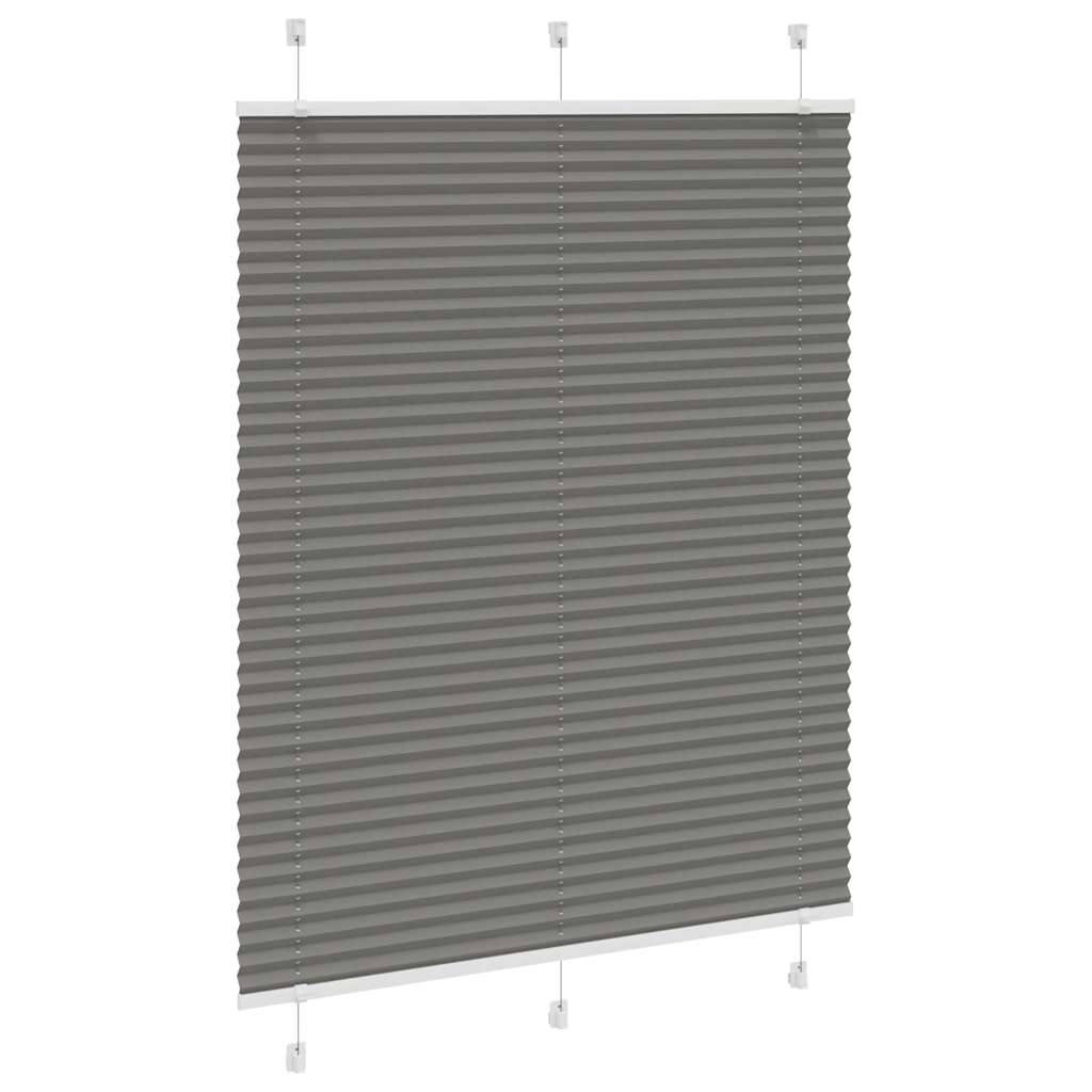 vidaXL Roleta plisowana antracytowa 105x100cm Szerokość tkaniny