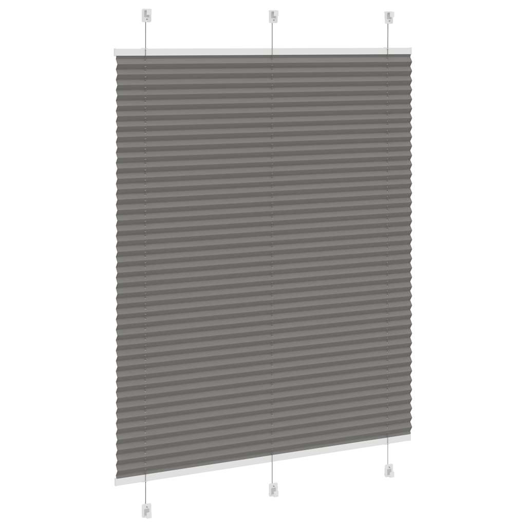 vidaXL Roleta plisowana antracytowa 105x100cm Szerokość tkaniny