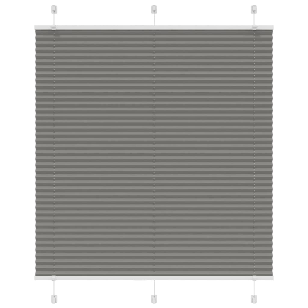 vidaXL Roleta plisowana antracytowa 120x100 cm Szerokość tkaniny