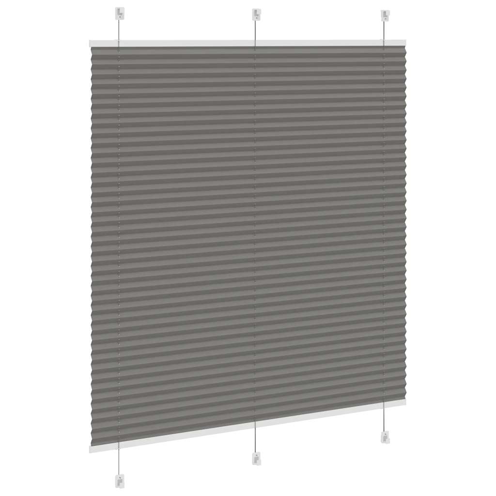 vidaXL Roleta plisowana antracytowa 120x100 cm Szerokość tkaniny