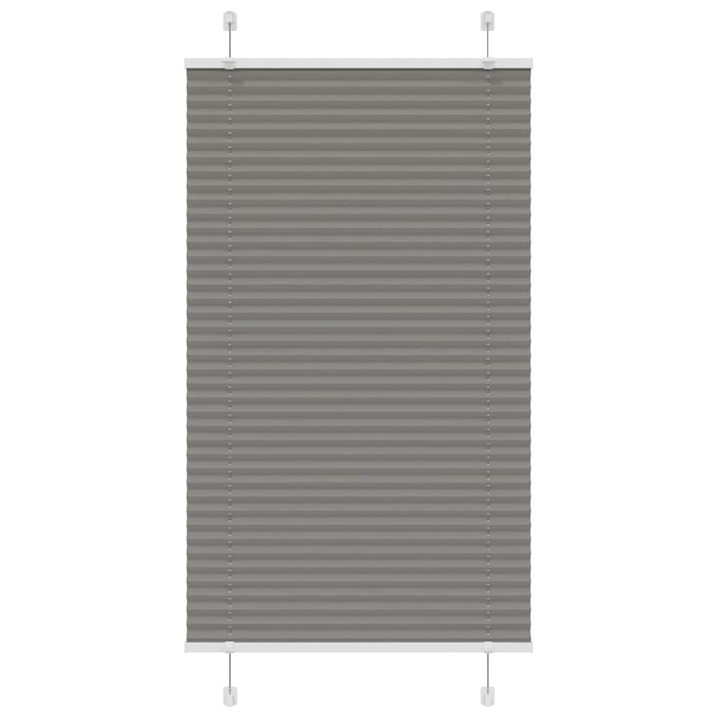 vidaXL Roleta plisowana antracytowa 80x150 cm Szerokość tkaniny 79,4cm
