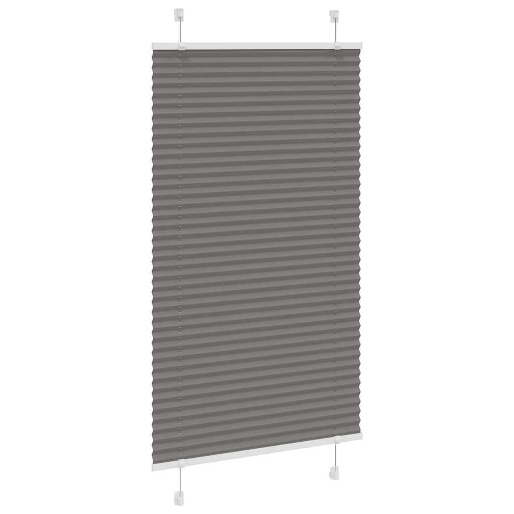 vidaXL Roleta plisowana antracytowa 80x150 cm Szerokość tkaniny 79,4cm