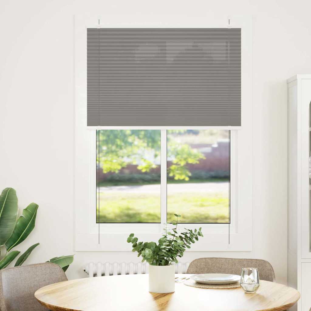 vidaXL Roleta plisowana antracytowa 100x150cm Szerokość tkaniny 99,4cm