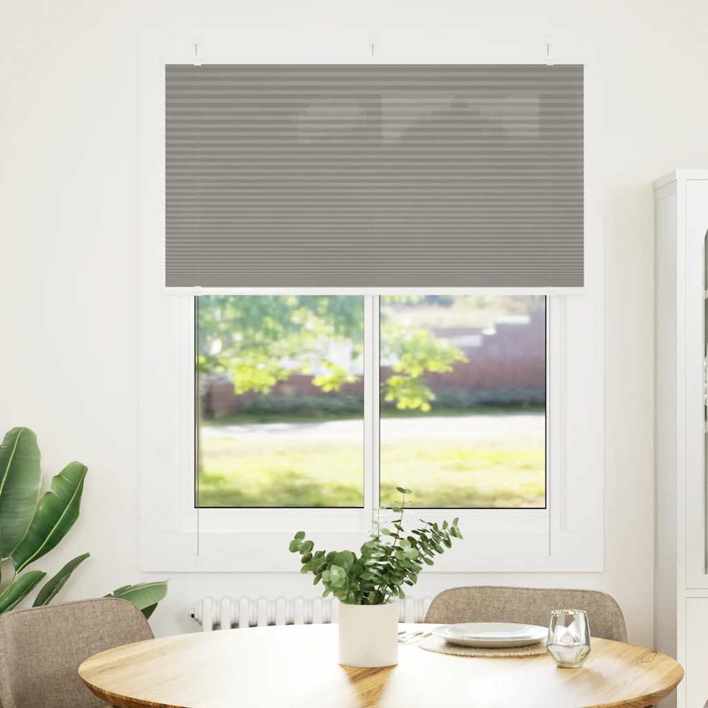 vidaXL Roleta plisowana antracytowa 105x150cm Szerokość tkaniny