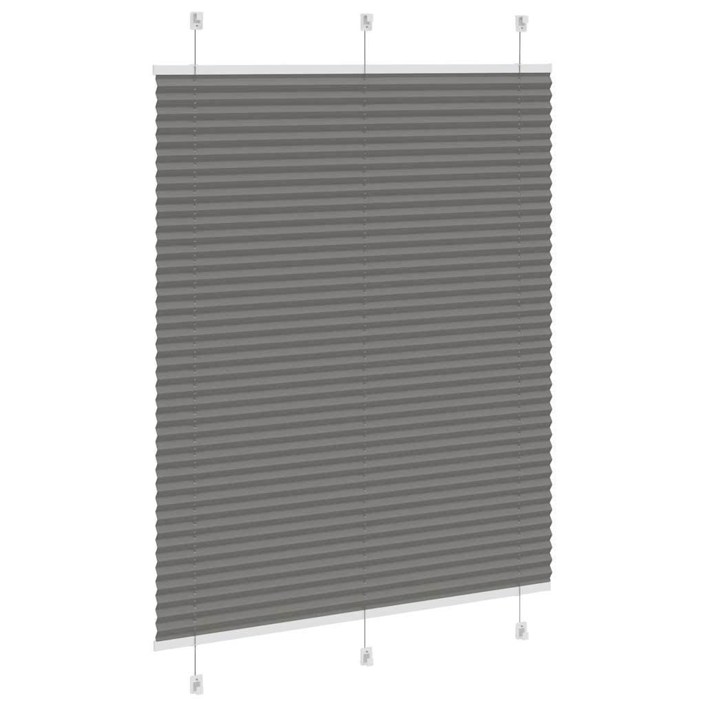 vidaXL Roleta plisowana antracytowa 105x150cm Szerokość tkaniny