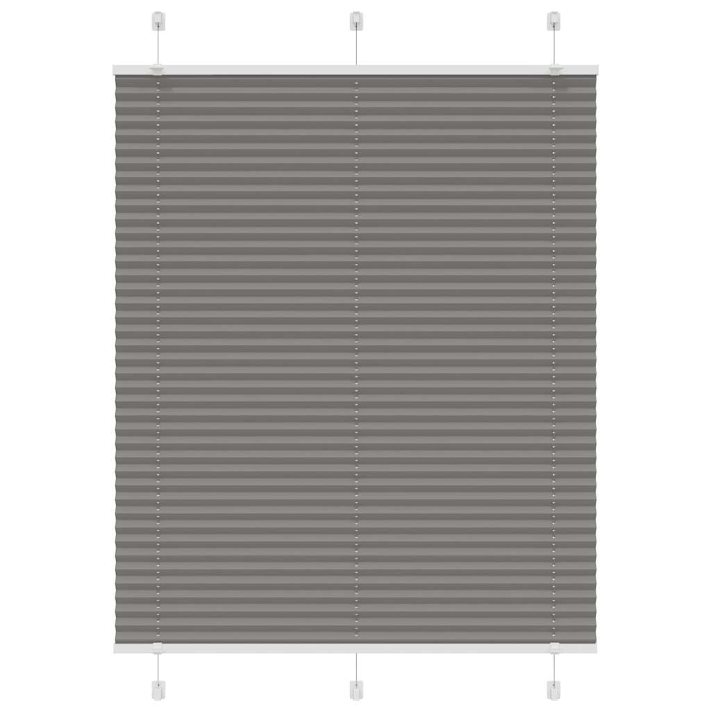 vidaXL Roleta plisowana antracytowa 110x150cm Szerokość tkaniny
