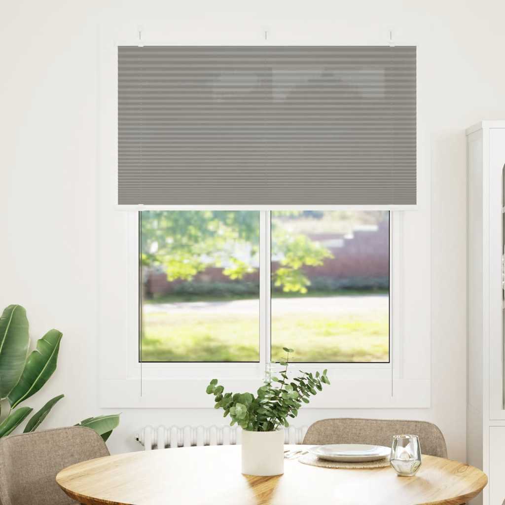 vidaXL Roleta plisowana antracytowa 110x150cm Szerokość tkaniny