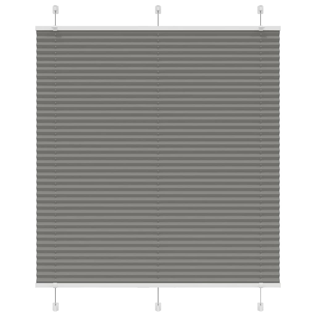 vidaXL Roleta plisowana antracytowa 120x150 cm Szerokość tkaniny