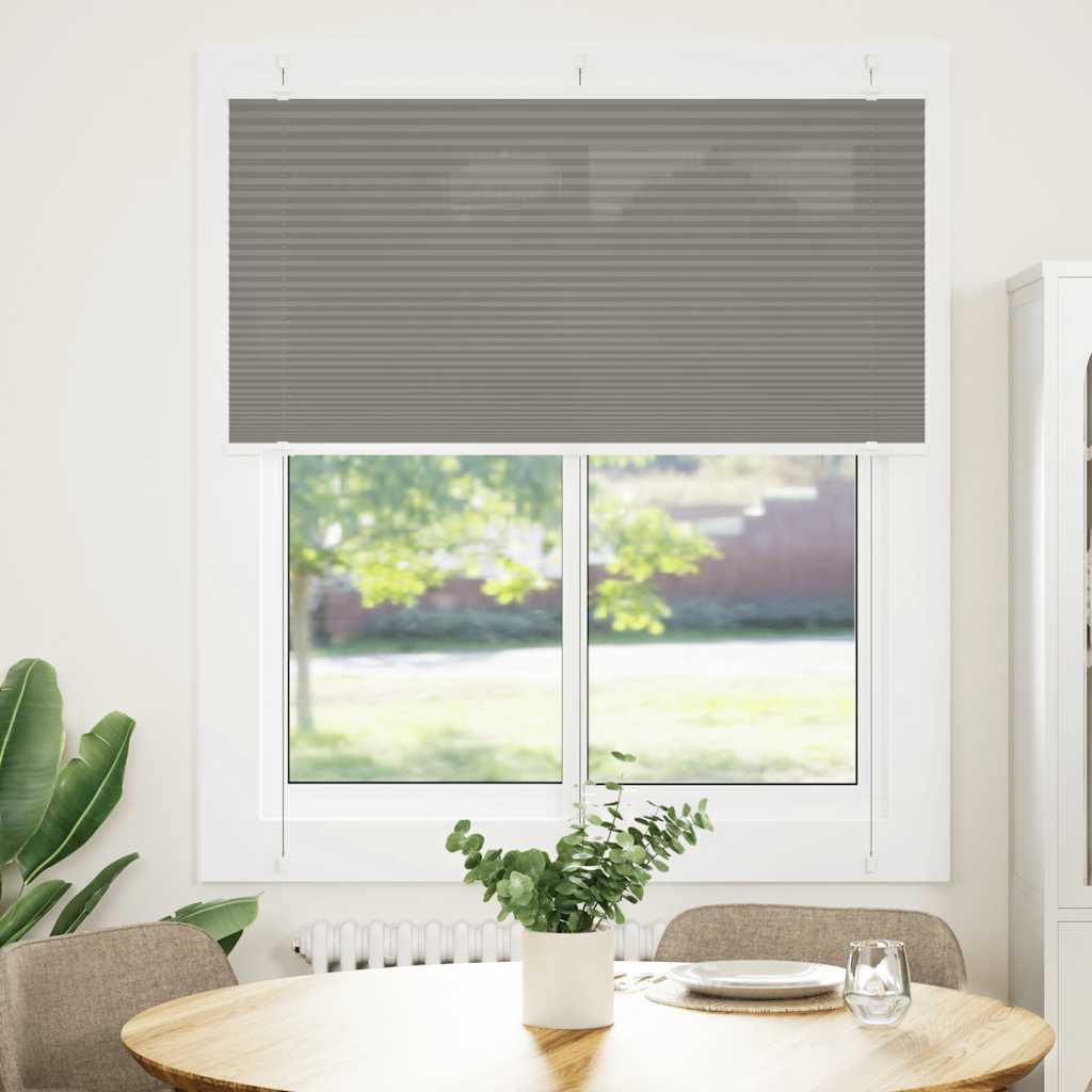 vidaXL Roleta plisowana antracytowa 120x150 cm Szerokość tkaniny