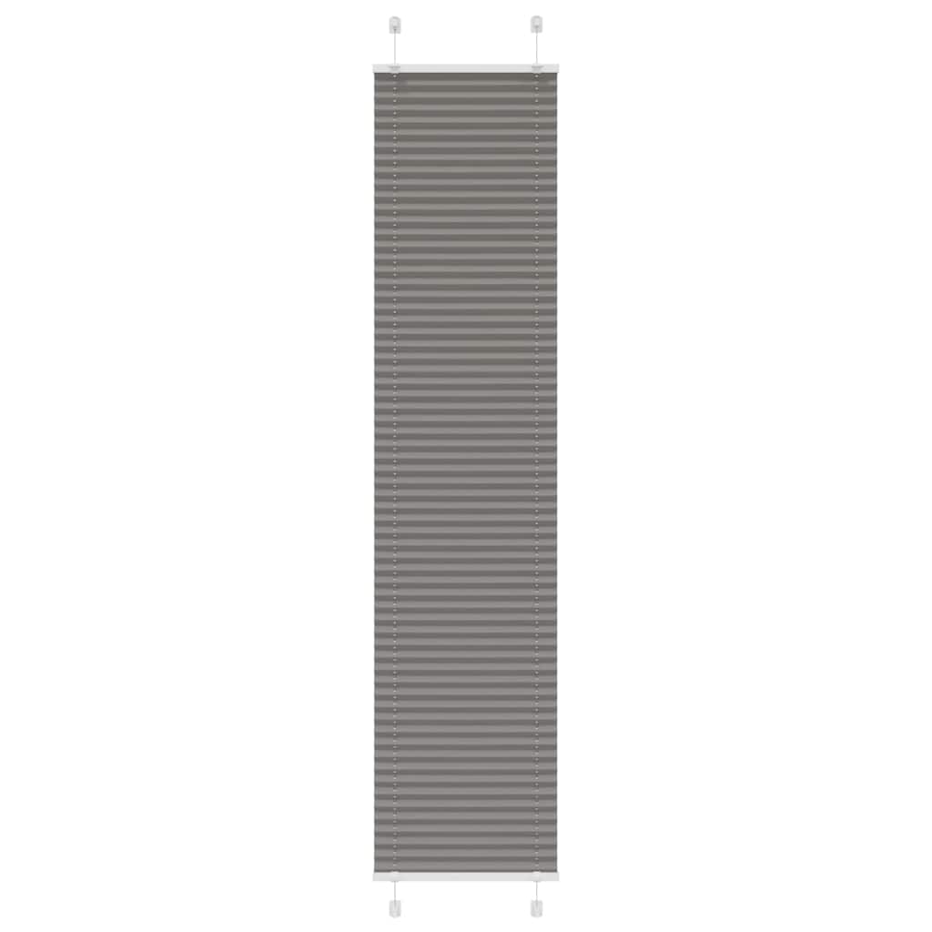 vidaXL Roleta plisowana antracytowa 40x200 cm Szerokość tkaniny 39,4cm