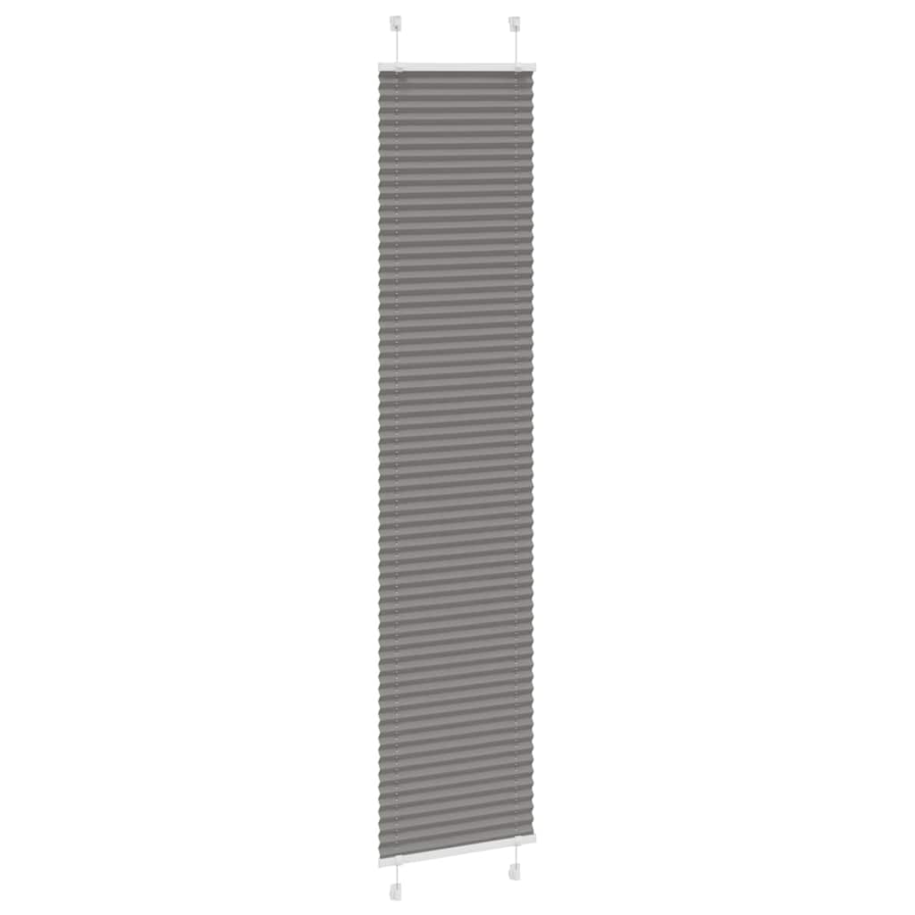 vidaXL Roleta plisowana antracytowa 40x200 cm Szerokość tkaniny 39,4cm