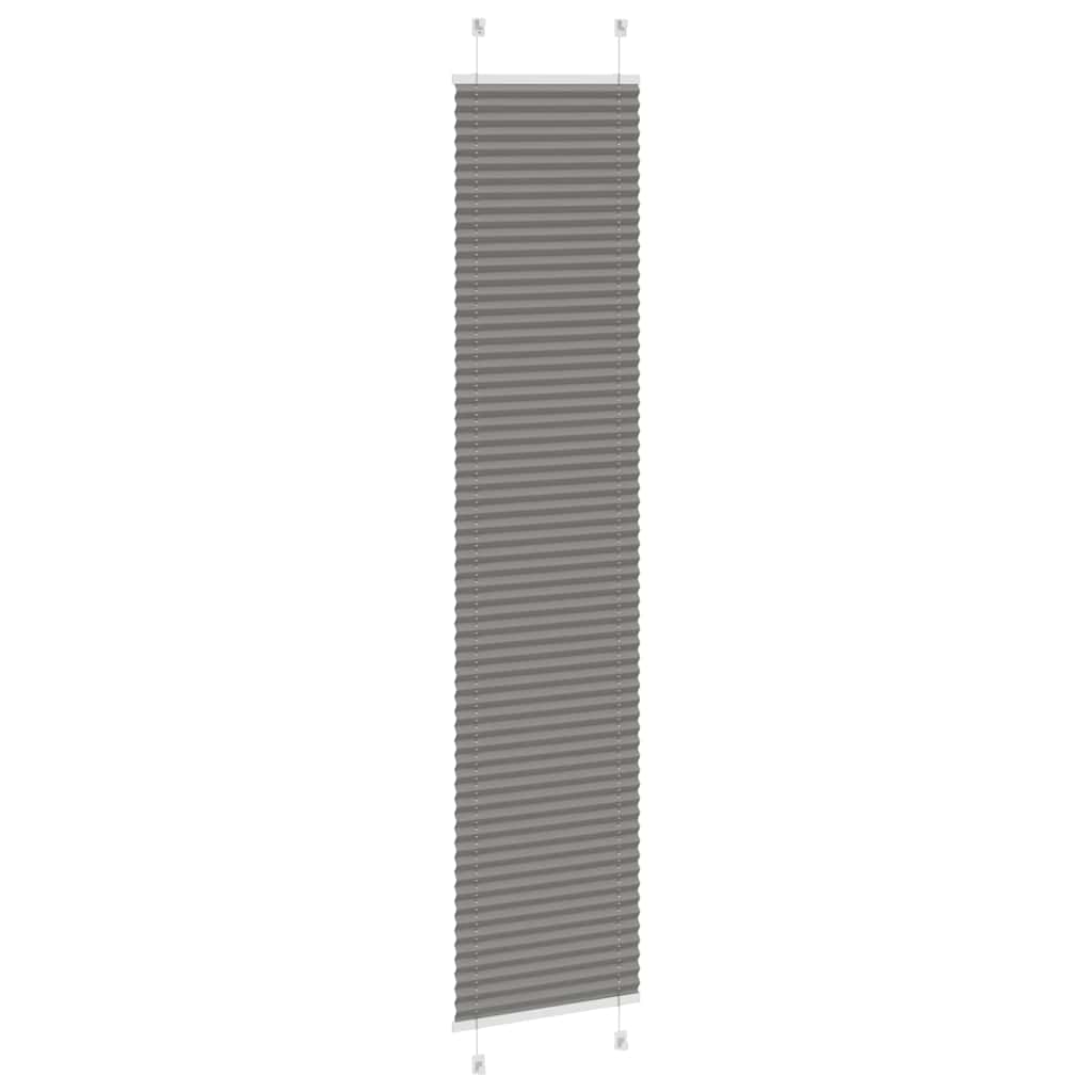 vidaXL Roleta plisowana antracytowa 40x200 cm Szerokość tkaniny 39,4cm