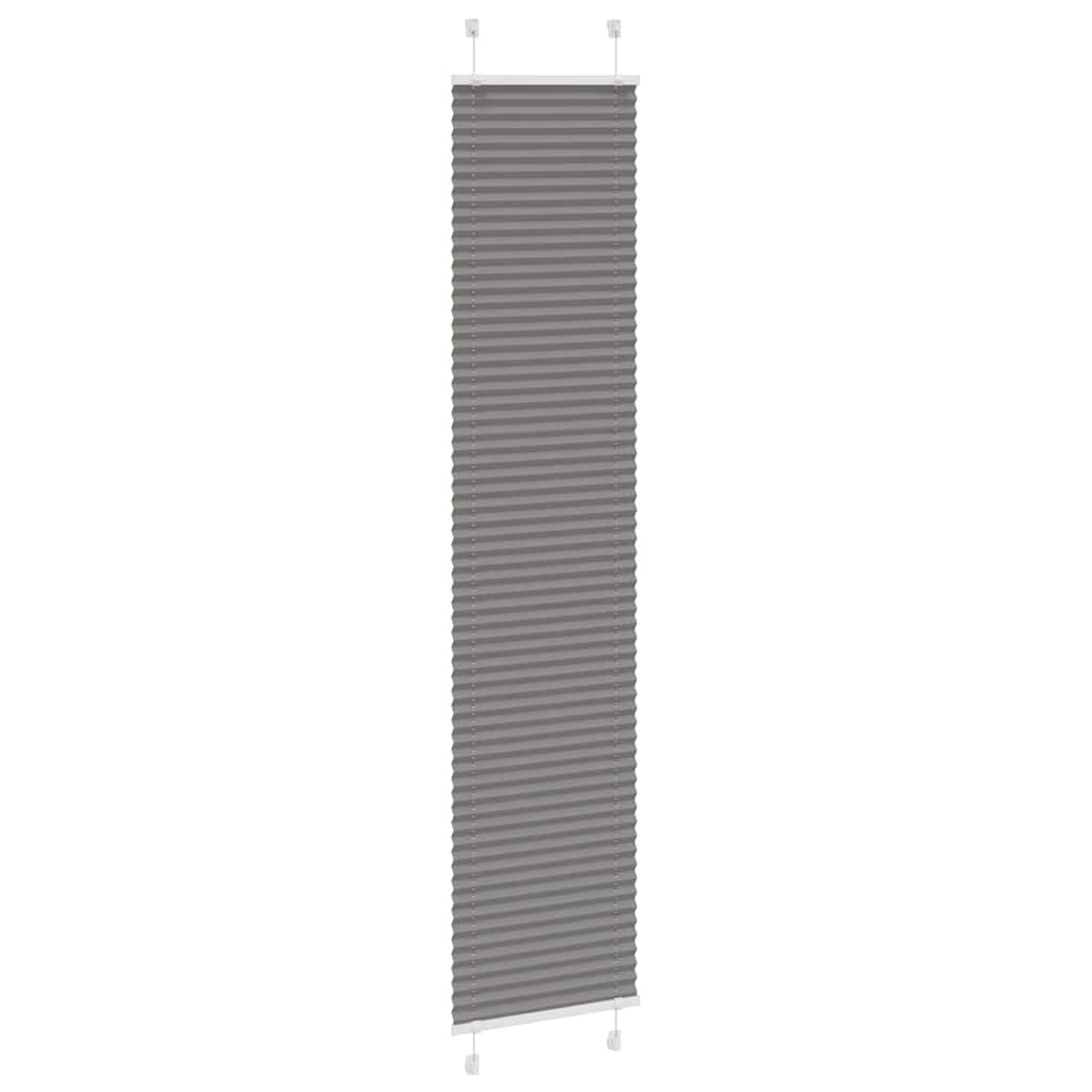 vidaXL Roleta plisowana antracytowa 45x200 cm Szerokość tkaniny 44,4cm