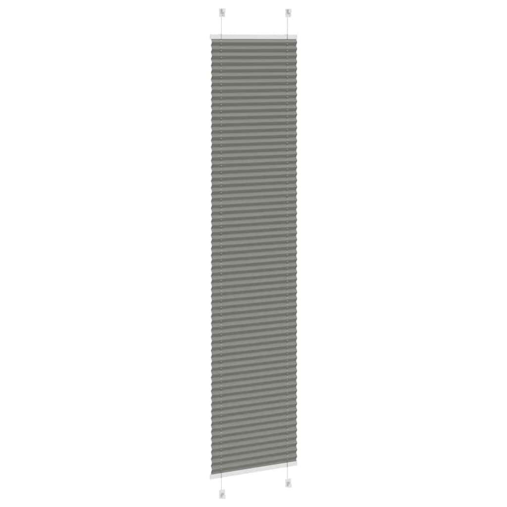 vidaXL Roleta plisowana antracytowa 45x200 cm Szerokość tkaniny 44,4cm