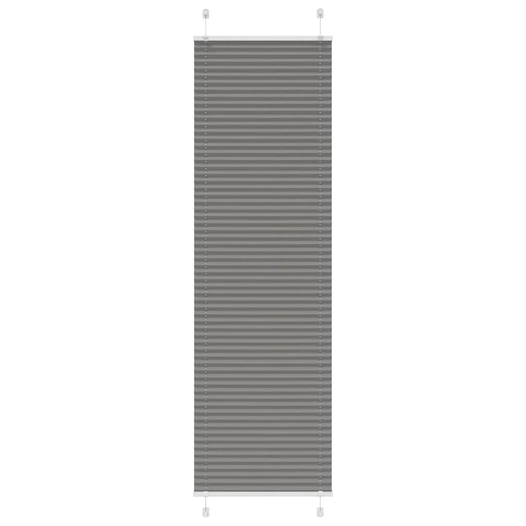 vidaXL Roleta plisowana antracytowa 55x200 cm Szerokość tkaniny 54,4cm