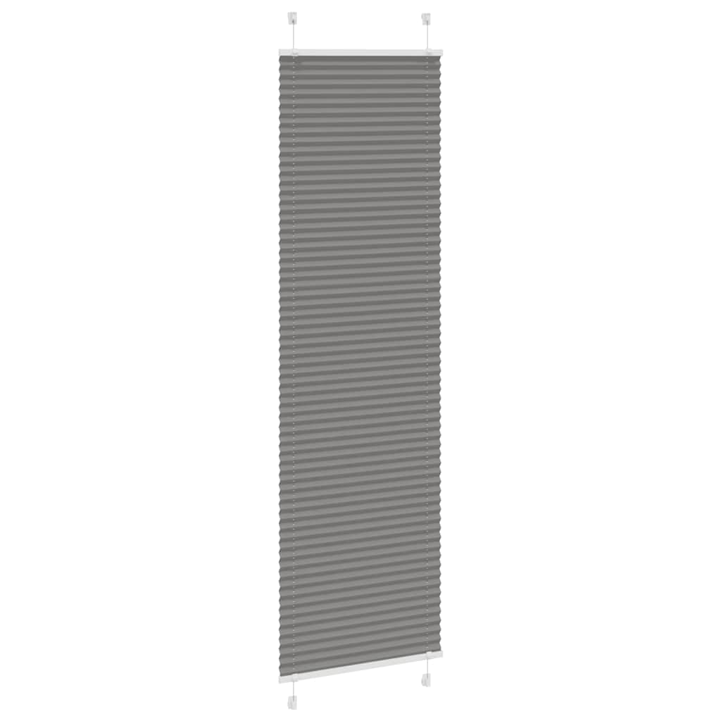 vidaXL Roleta plisowana antracytowa 55x200 cm Szerokość tkaniny 54,4cm