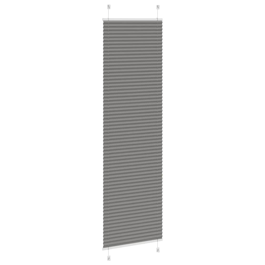 vidaXL Roleta plisowana antracytowa 55x200 cm Szerokość tkaniny 54,4cm