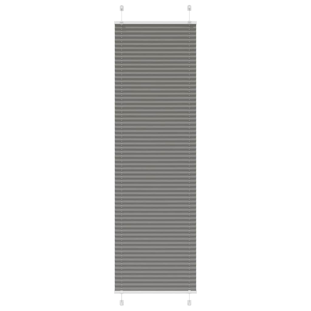 vidaXL Roleta plisowana antracytowa 60x200 cm Szerokość tkaniny 59,4cm