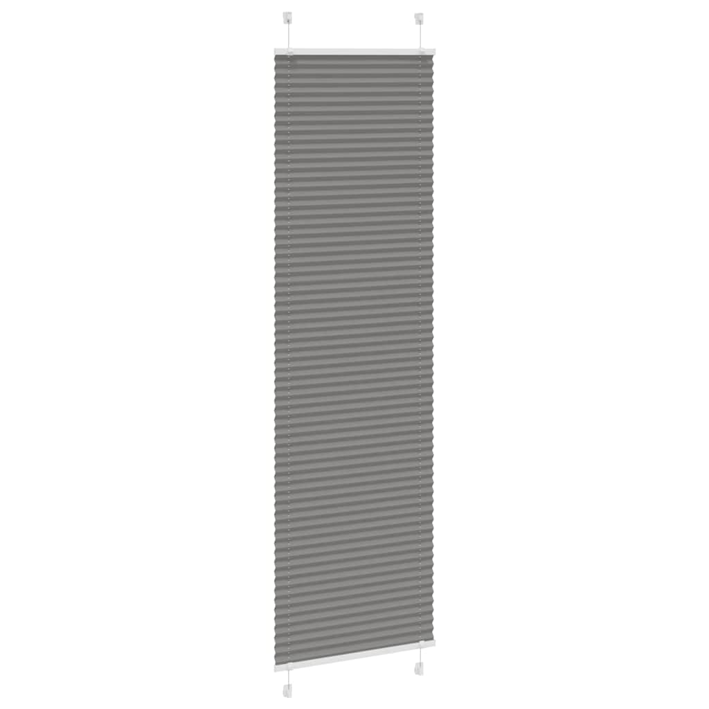 vidaXL Roleta plisowana antracytowa 60x200 cm Szerokość tkaniny 59,4cm
