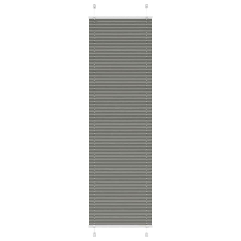 vidaXL Roleta plisowana antracytowa 65x200 cm Szerokość tkaniny 64,4cm