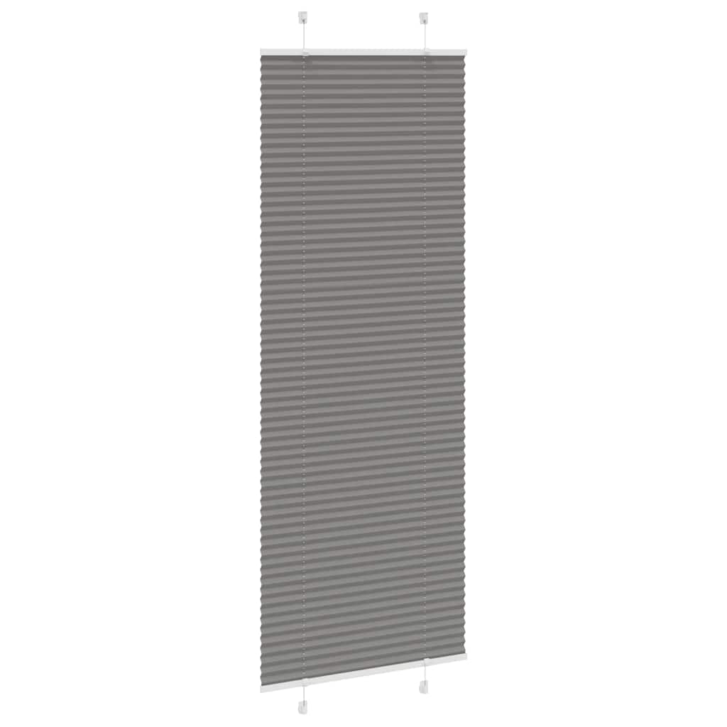 vidaXL Roleta plisowana antracytowa 70x200 cm Szerokość tkaniny 69,4cm