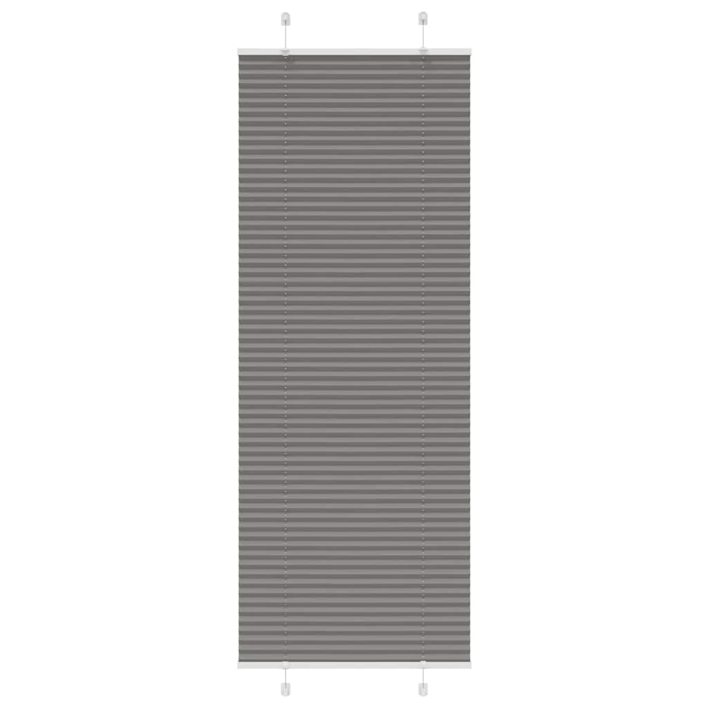 vidaXL Roleta plisowana antracytowa 75x200 cm Szerokość tkaniny 74,4cm