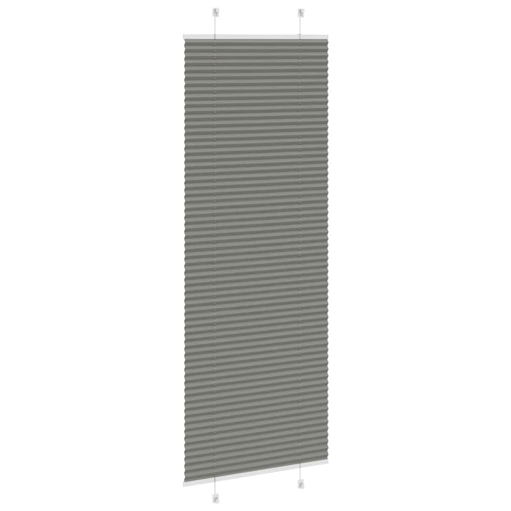 vidaXL Roleta plisowana antracytowa 75x200 cm Szerokość tkaniny 74,4cm