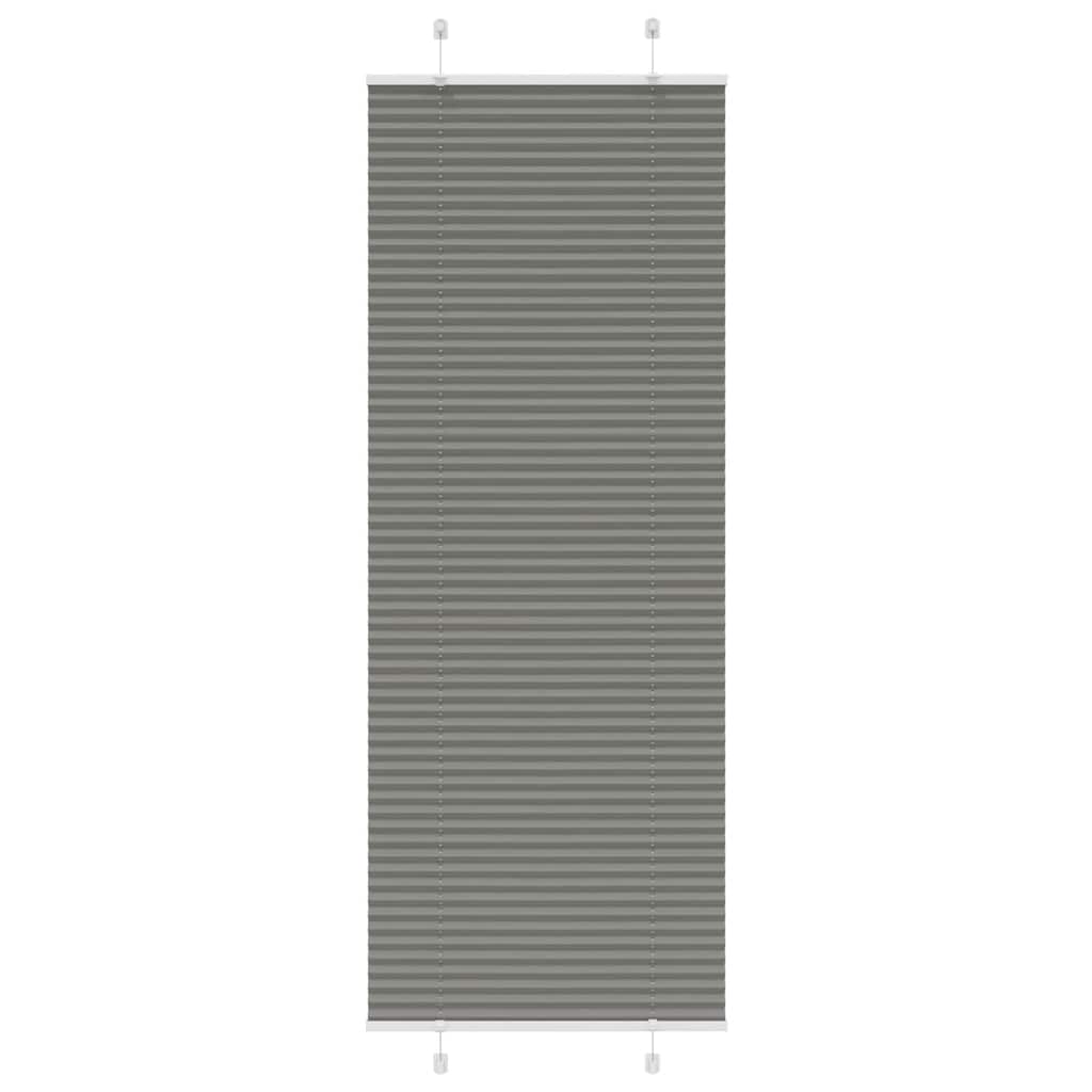 vidaXL Roleta plisowana antracytowa 80x200 cm Szerokość tkaniny 79,4cm