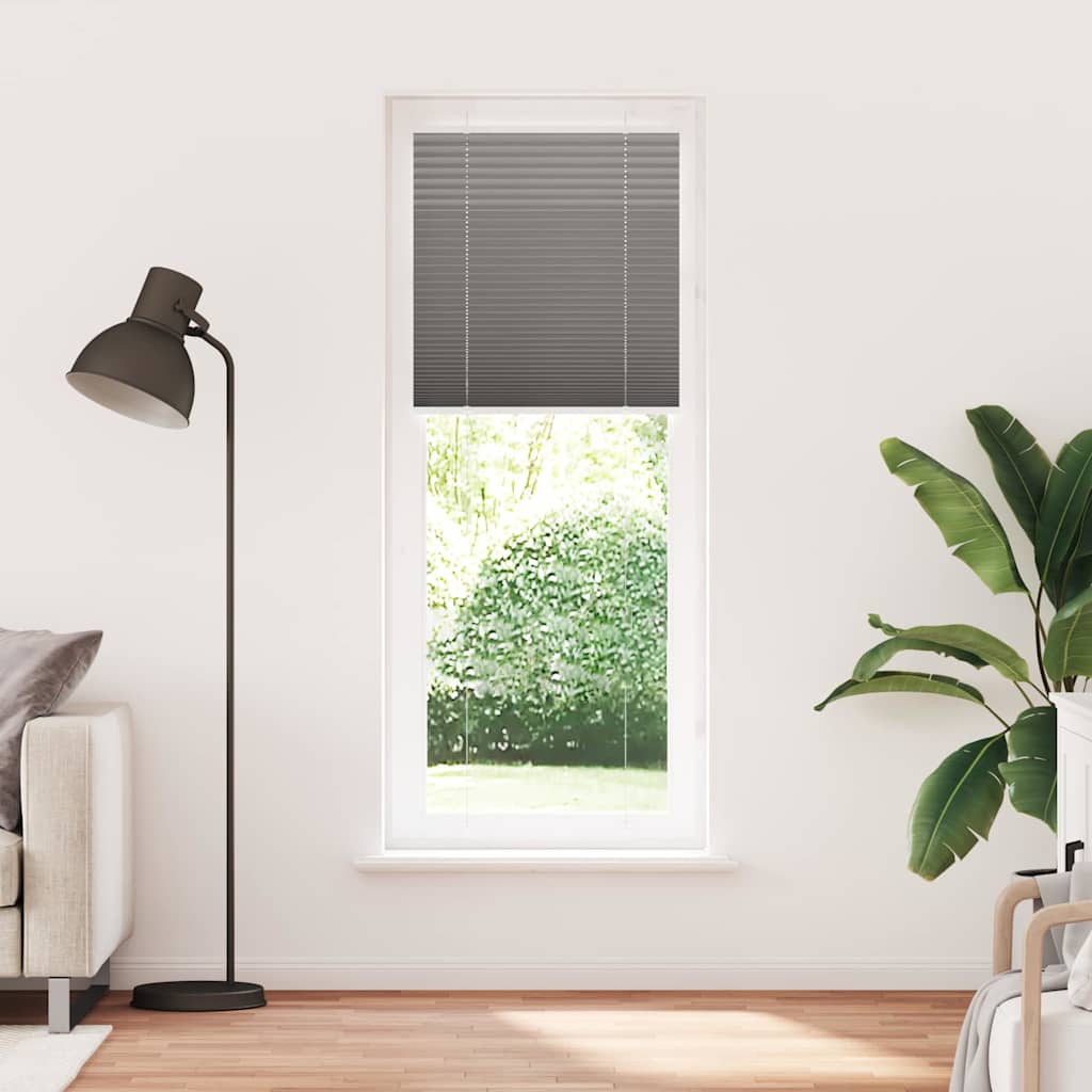 vidaXL Roleta plisowana antracytowa 80x200 cm Szerokość tkaniny 79,4cm