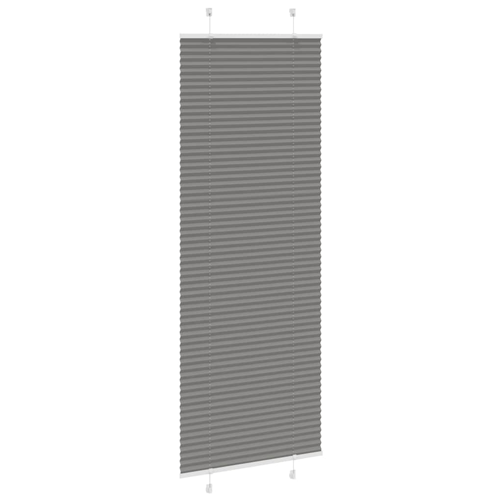 vidaXL Roleta plisowana antracytowa 80x200 cm Szerokość tkaniny 79,4cm