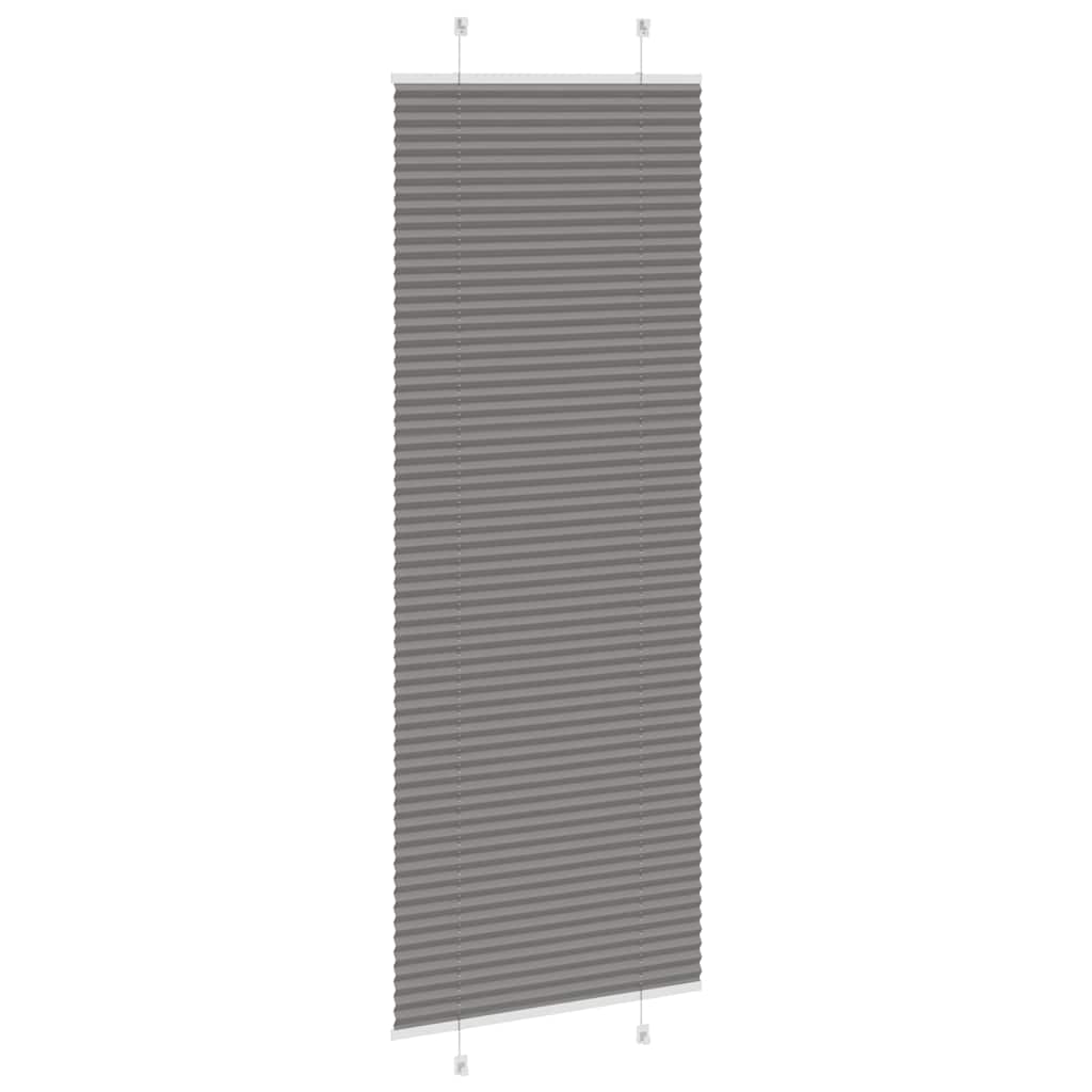 vidaXL Roleta plisowana antracytowa 80x200 cm Szerokość tkaniny 79,4cm