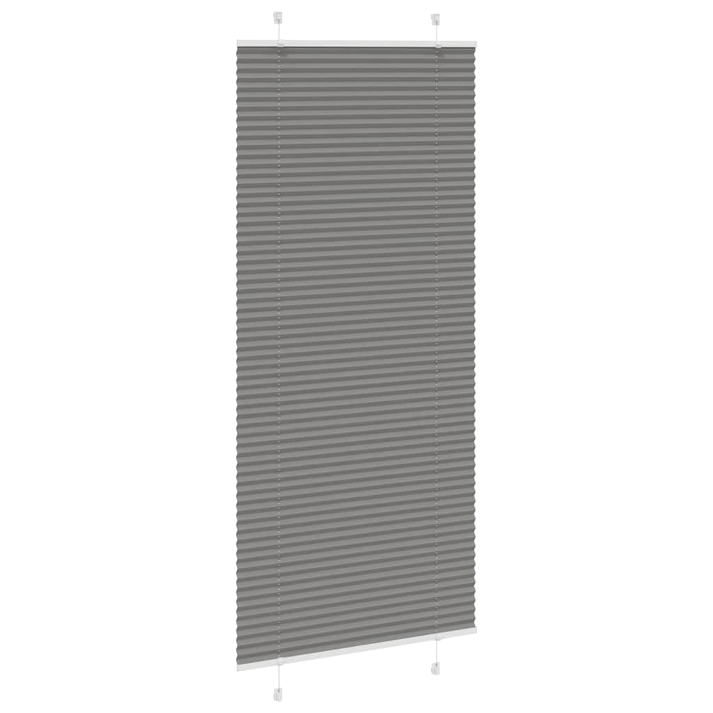 vidaXL Roleta plisowana antracytowa 85x200 cm Szerokość tkaniny 84,4cm