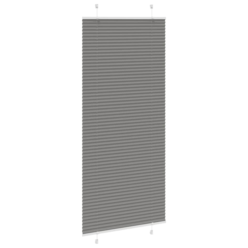 vidaXL Roleta plisowana antracytowa 85x200 cm Szerokość tkaniny 84,4cm