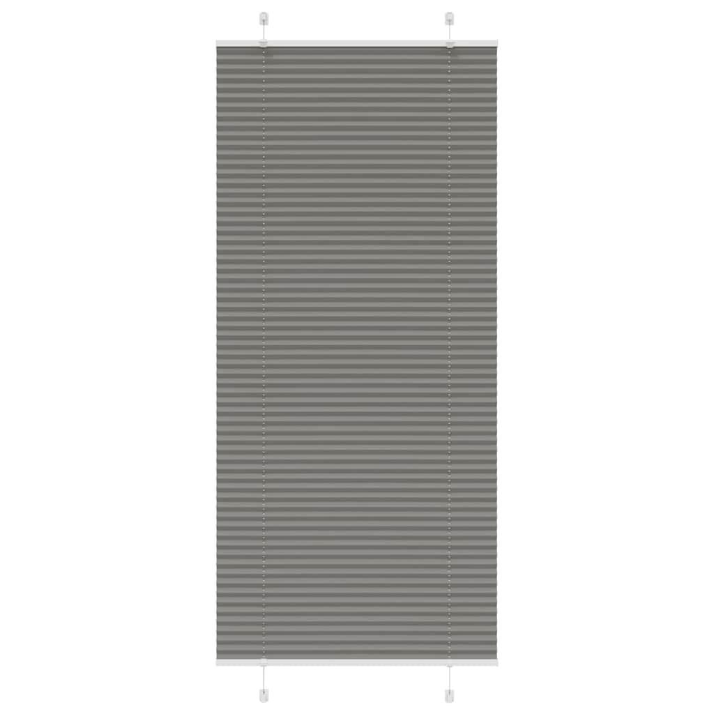 vidaXL Roleta plisowana antracytowa 90x200 cm Szerokość tkaniny 89,4cm