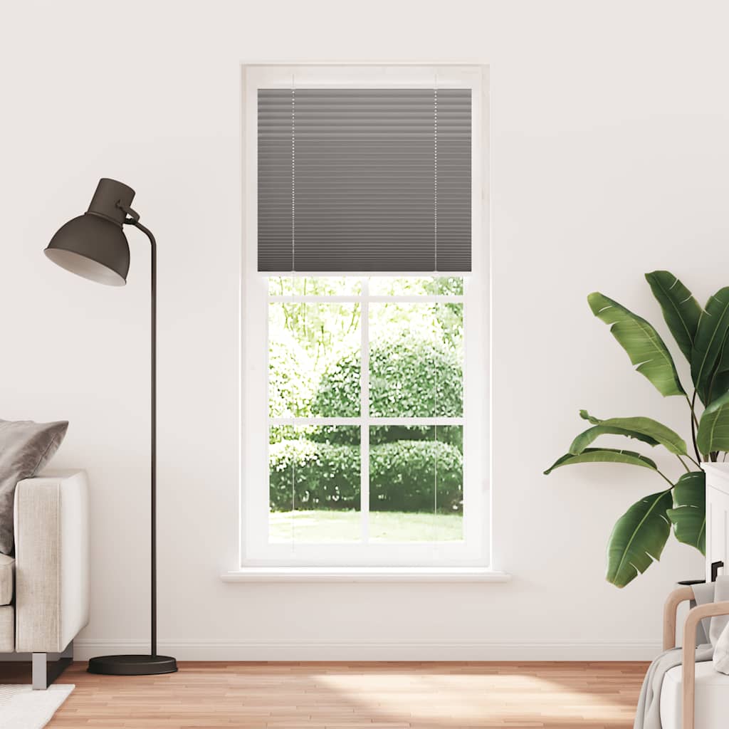 vidaXL Roleta plisowana antracytowa 90x200 cm Szerokość tkaniny 89,4cm