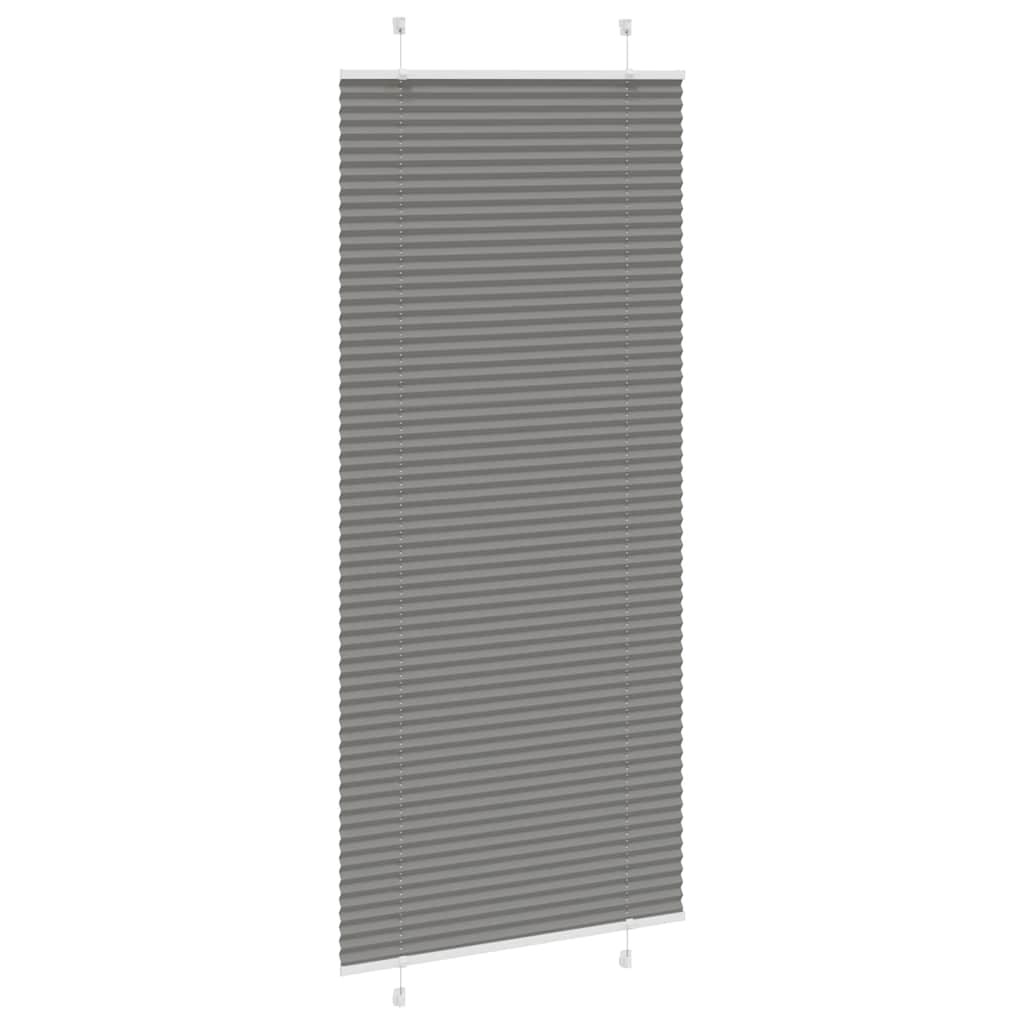 vidaXL Roleta plisowana antracytowa 90x200 cm Szerokość tkaniny 89,4cm