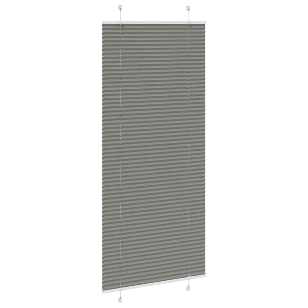 vidaXL Roleta plisowana antracytowa 95x200 cm Szerokość tkaniny 94,4cm