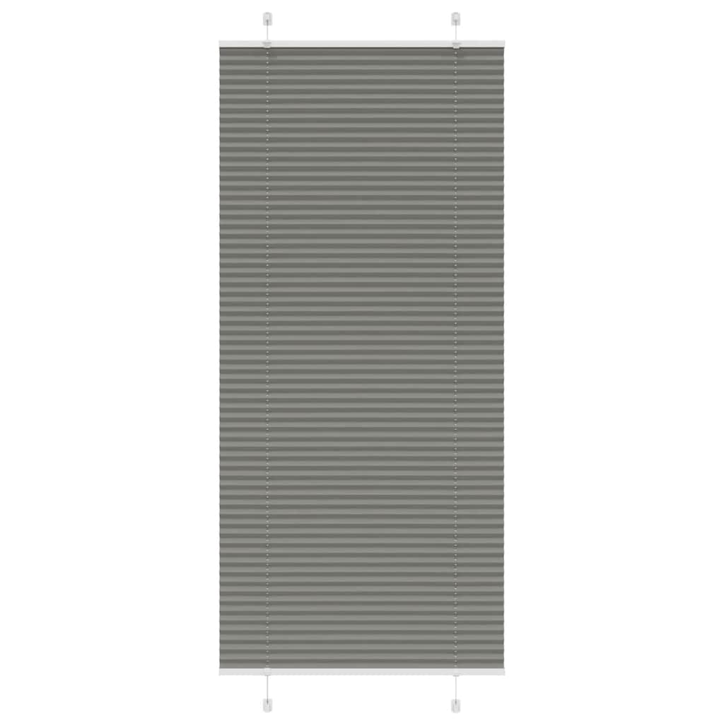 vidaXL Roleta plisowana antracytowa 100x200cm Szerokość tkaniny 99,4cm