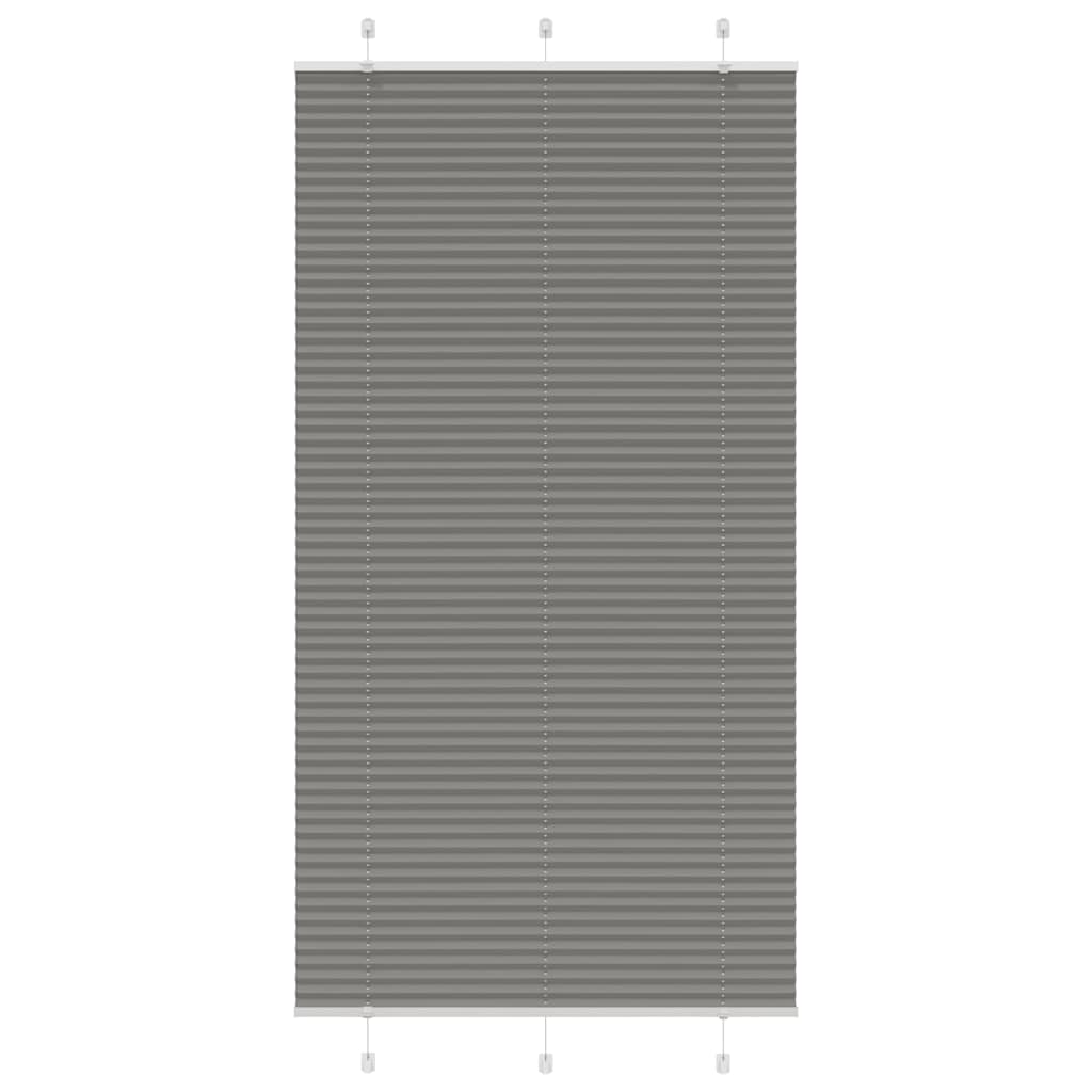 vidaXL Roleta plisowana antracytowa 110x200cm Szerokość tkaniny