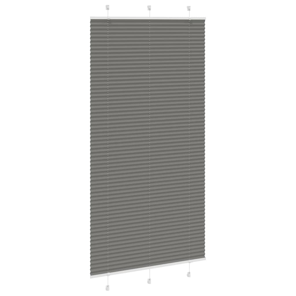 vidaXL Roleta plisowana antracytowa 110x200cm Szerokość tkaniny