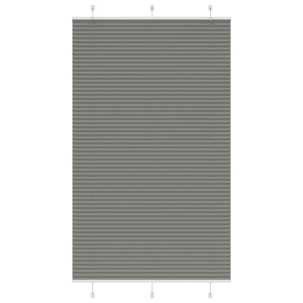 vidaXL Roleta plisowana antracytowa 120x200 cm Szerokość tkaniny