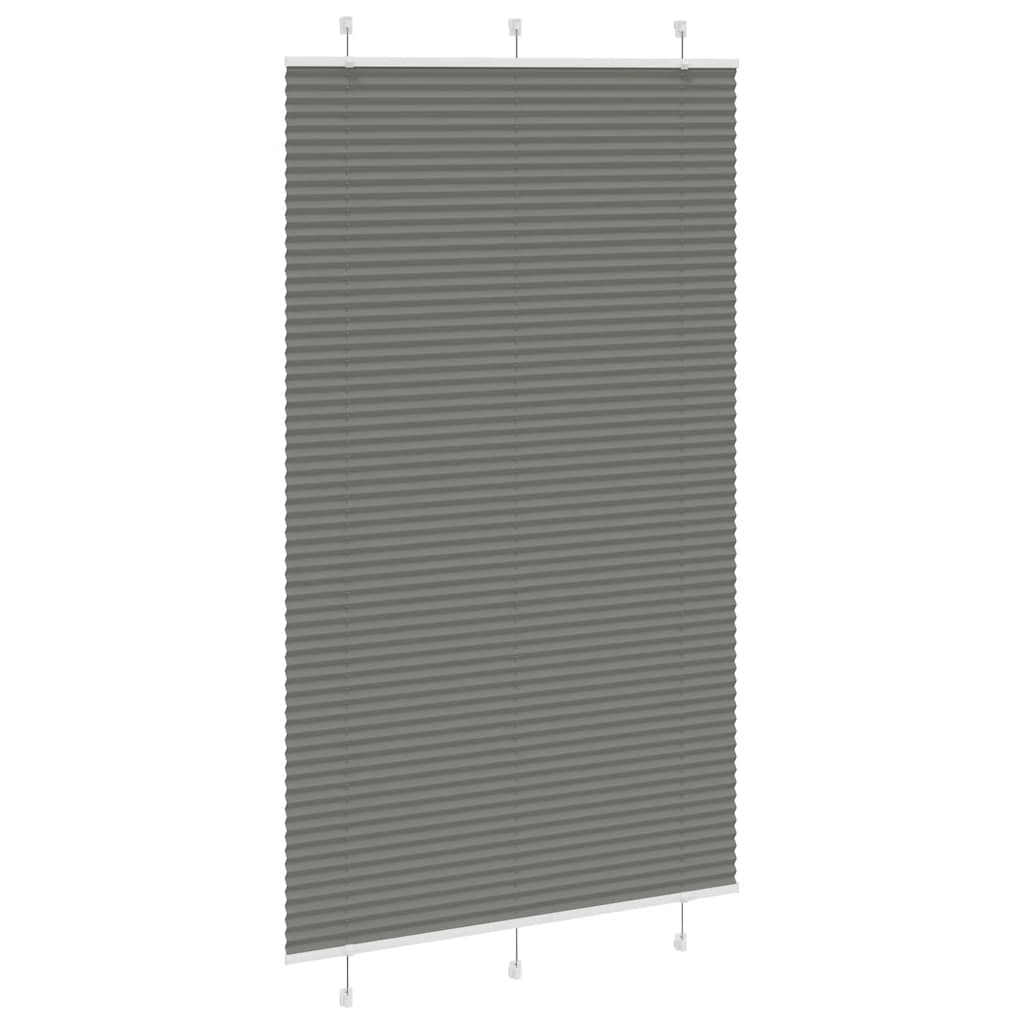 vidaXL Roleta plisowana antracytowa 120x200 cm Szerokość tkaniny