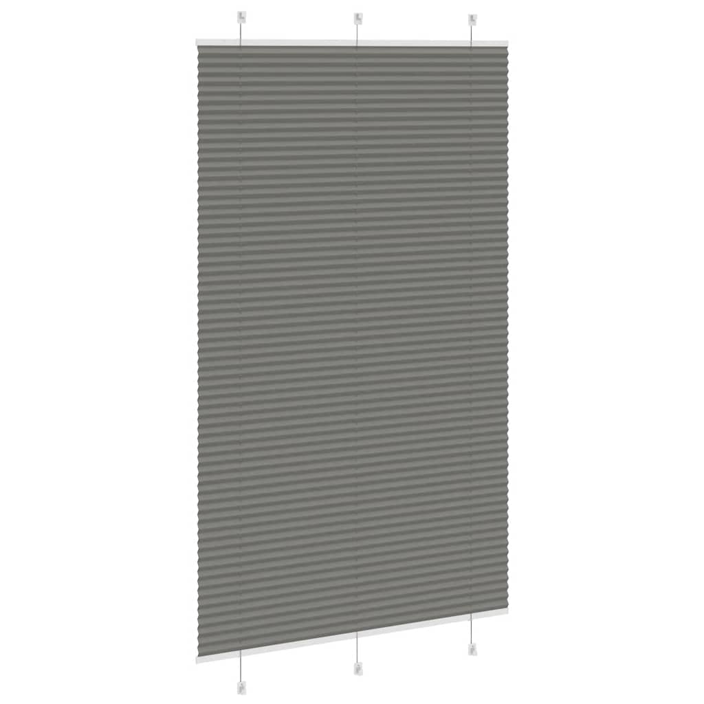 vidaXL Roleta plisowana antracytowa 120x200 cm Szerokość tkaniny
