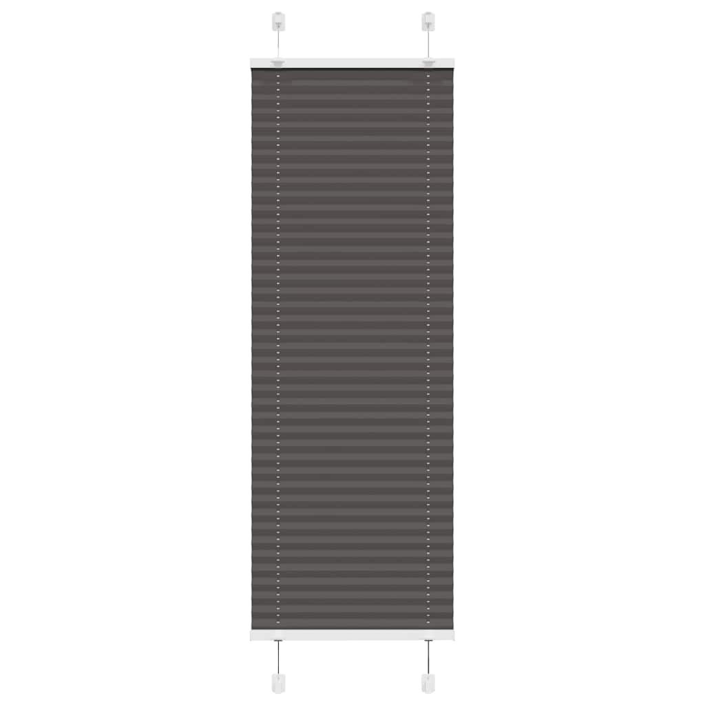 vidaXL Roleta plisowana czarna 40x100 cm Szerokość tkaniny 39,4cm