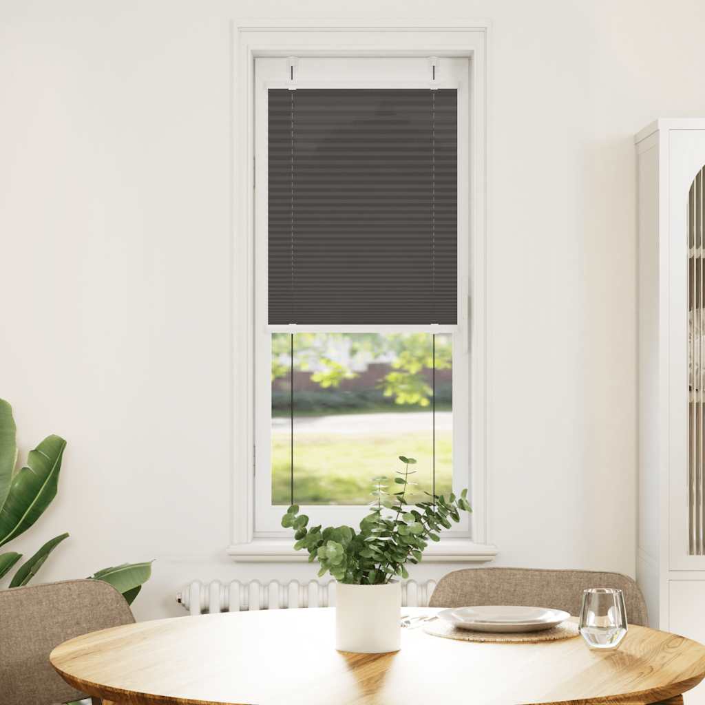 vidaXL Roleta plisowana czarna 40x100 cm Szerokość tkaniny 39,4cm