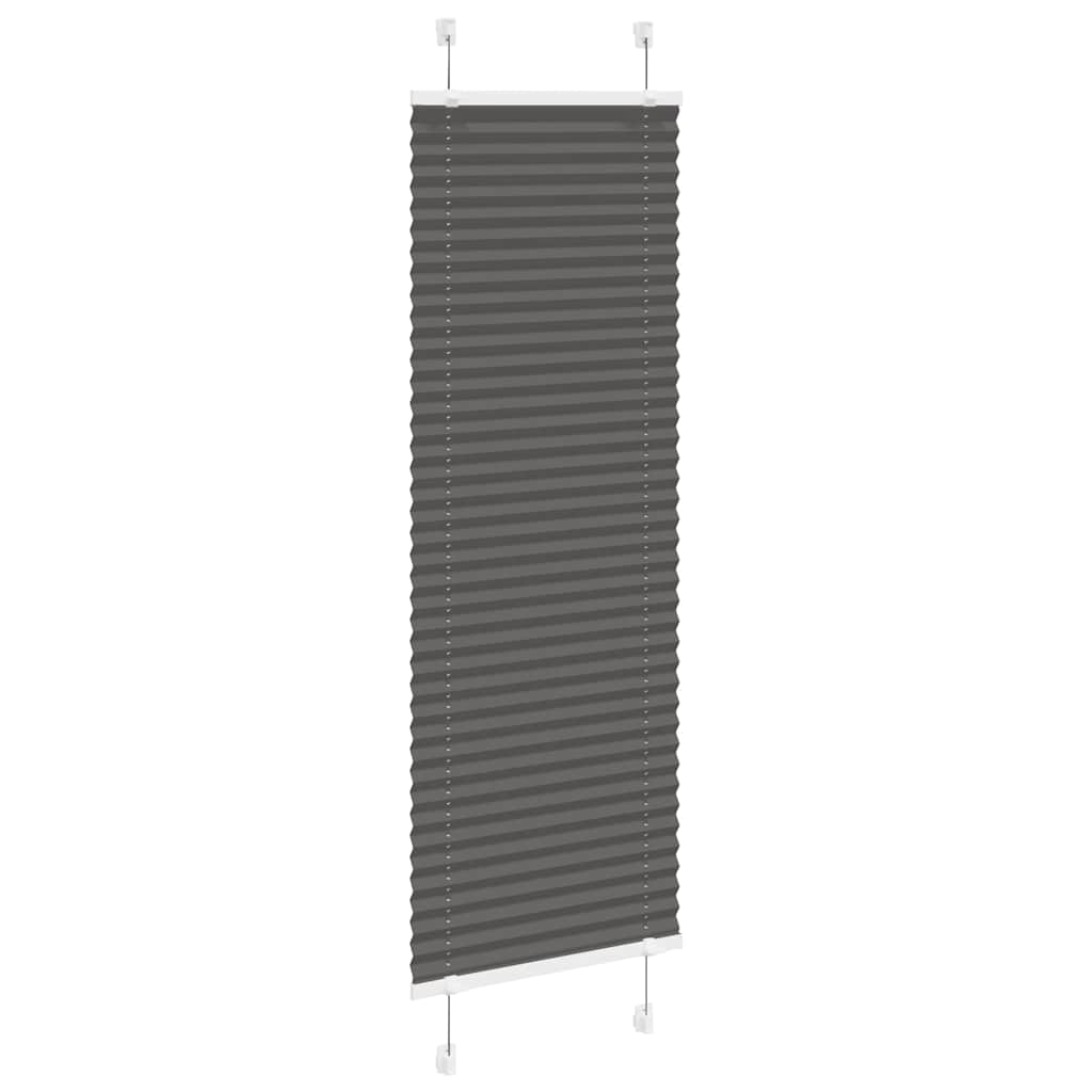vidaXL Roleta plisowana czarna 40x100 cm Szerokość tkaniny 39,4cm