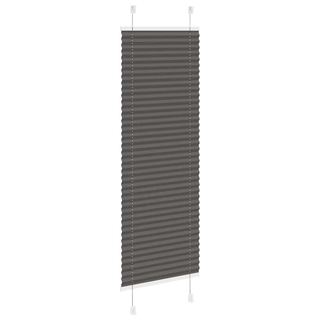vidaXL Roleta plisowana czarna 40x100 cm Szerokość tkaniny 39,4cm